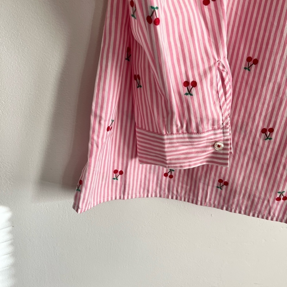 Talbots Pink Floral Blouse - Picture 3 of 7
